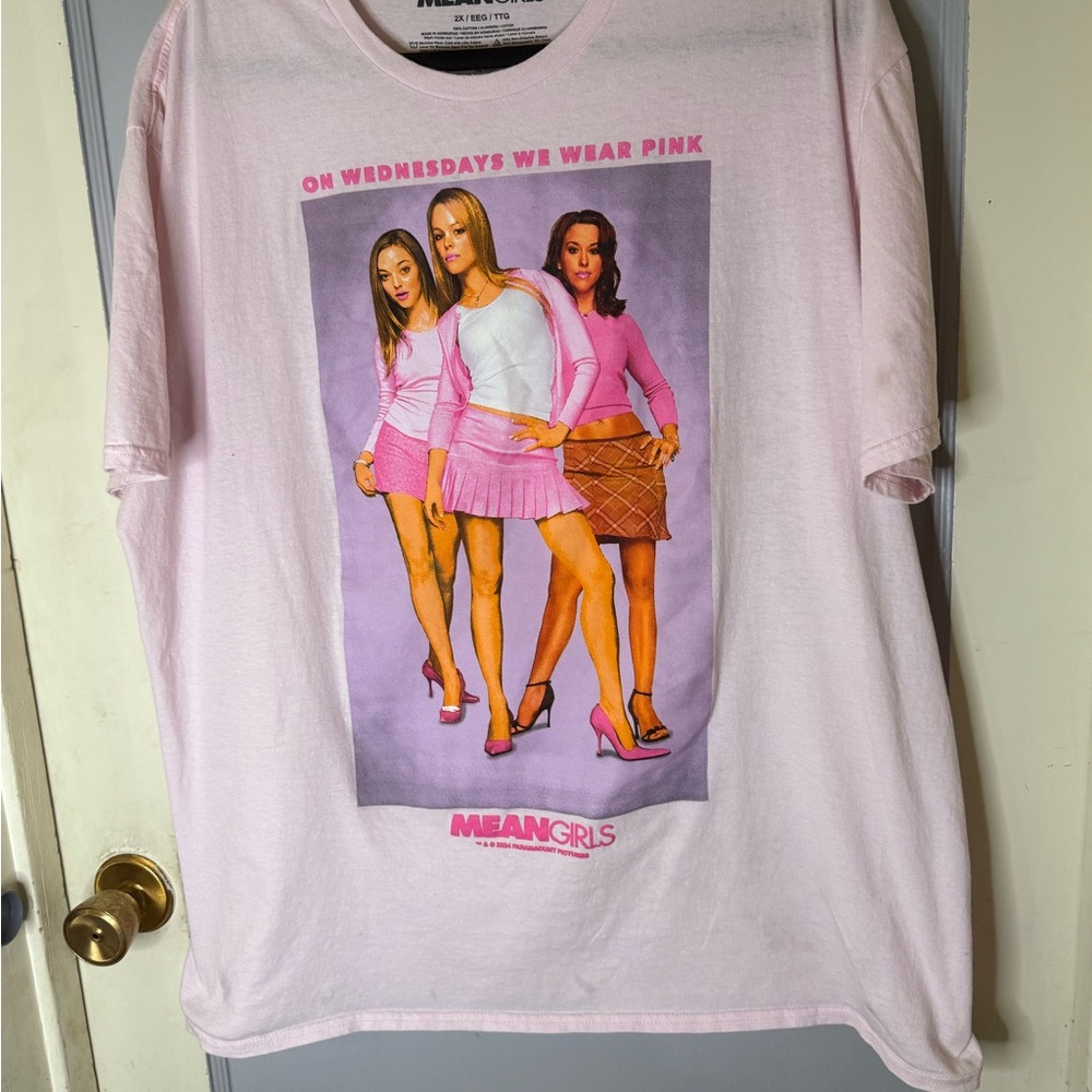 Mean Girls Pink Graphic Tee - Short Sleeve